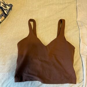 lululemon brown align tank